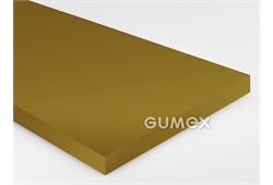 Polyurethanplatte PU44, 2mm, 3050x520mm, 80°ShA, PU, -30°C/+80°C, braun, 